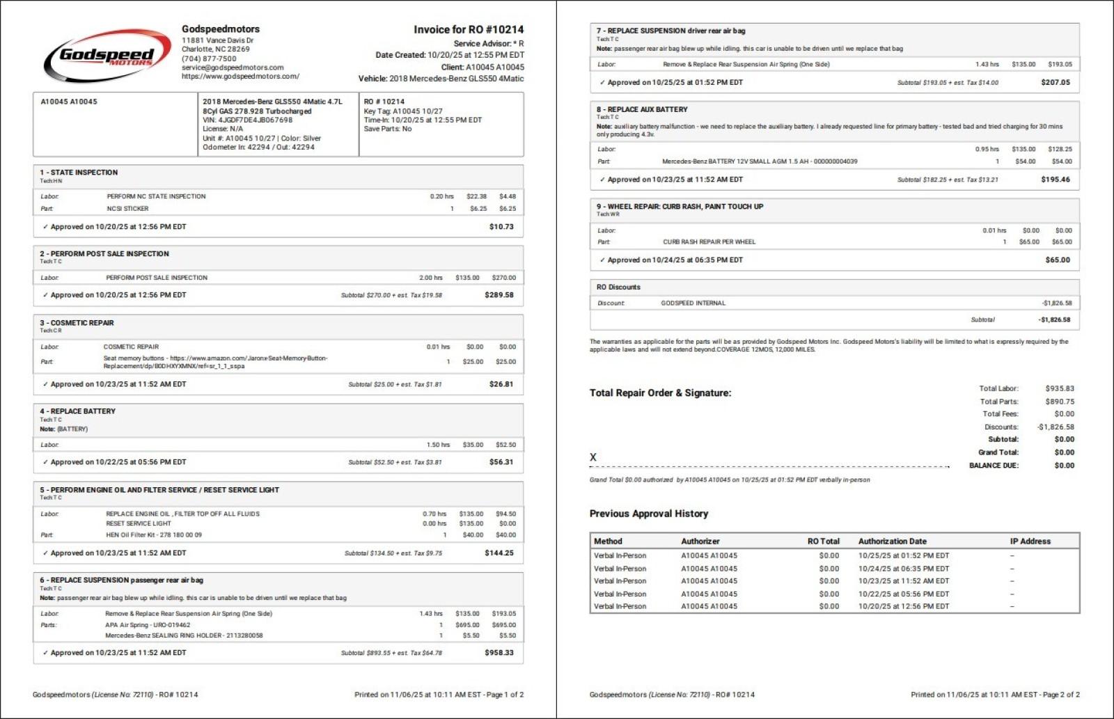 2018 Mercedes Benz GLS 550 4MATIC photo 4