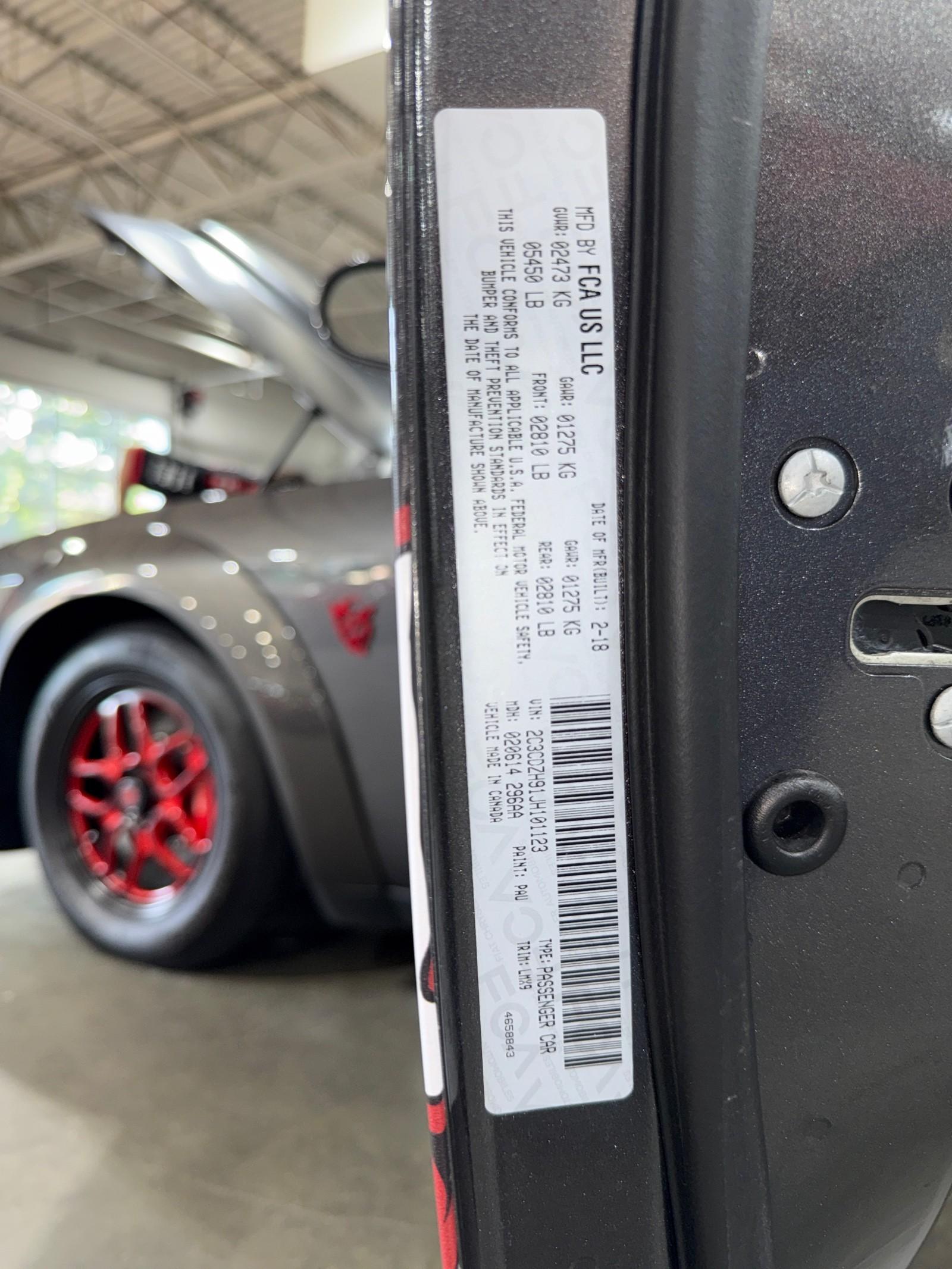 2018 Dodge Challenger SRT8 Demon photo 56